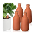 DoubleFill 4 Pcs 24oz Ollas Terracotta Watering Pots Self Watering Planter Insert Terracotta Globes Clay for Outdoor
