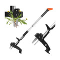 SHANTRA Weed Puller Tool, 4-Claw Stand Up Weed Puller Tool with Long Handle, Adjustable Weeder Puller Heavy Duty Stand