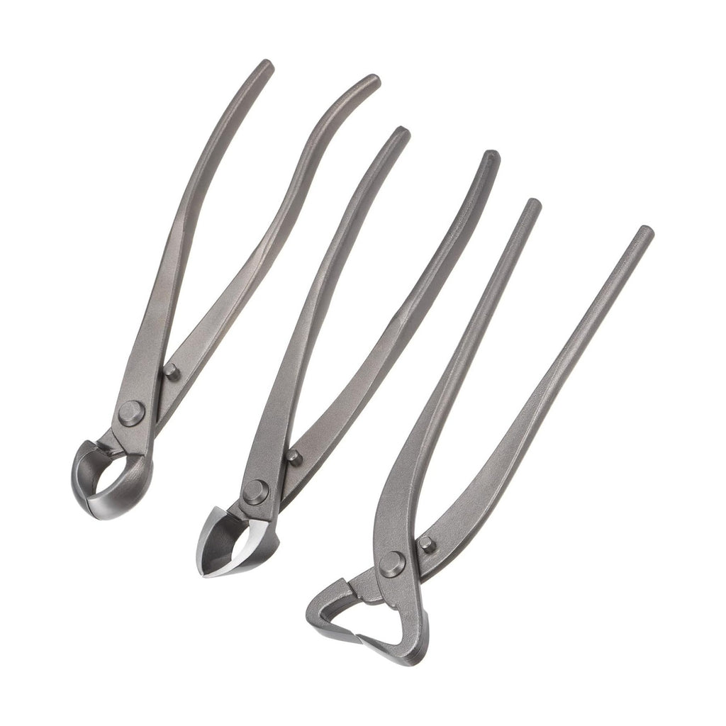 M METERXITY 3Peice Bonsai Tool Set - 8.3 Inch High Carbon Steel Knob Concave Cutter, Bonsai Tree Plants Modeling Tools