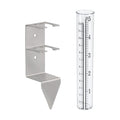 Rain Gauge Outdoor, 5" Rain Gauge with Stainless Steel Rack Holder
