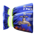 Outdoor Faucet Covers for Winter Freeze Protection, Hose Bib Covers for Winter, Water Spigot Cover Winter Insulated, 2 Pack 6.7" x 9.5" Pipe Insulation Cover Socks Outside Faucet Freeze Protector Blue