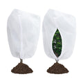 Garutom 2-Pack Plant Covers Freeze Protection 78" x 89" 2.2 oz, Frost Cloth Plants Jacket Drawstring Tree Cover for Outdoor Plants, Shrub Potted Plants Winter