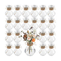 Bokon 5.7" Plastic Small Bud Vases Bulk for Centerpieces, 20 Pcs