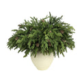 12Pcs Full Realistic Greenery Christmas Pine Branches Stems with Pine Cones