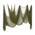 Whaline Halloween Olive Green Creepy Cloth 276 x 87 Inch Spooky Gauze Clothes Halloween Scary Decoration for Haunted Houses Party Supplies Indoor Outdoor