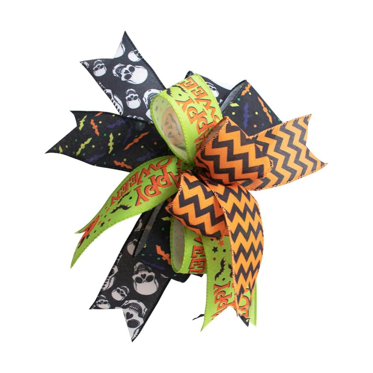 Halloween Wreath Bows,14 x11 inch Wreath Bow for Indoor Outdoor Door Wall Windows Decoration Halloween Party Supplies Gifts