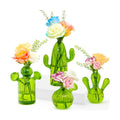 XXXFLOWER Cactus Plant Propagation Station 4 Cactus Vase Terrarium Jars | Desk Plant Cuttings Plant Holders Unique