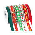 DECYOOL Christmas Ribbon 6 Rolls 60 Yards Holiday Grosgrain Craft Ribbons