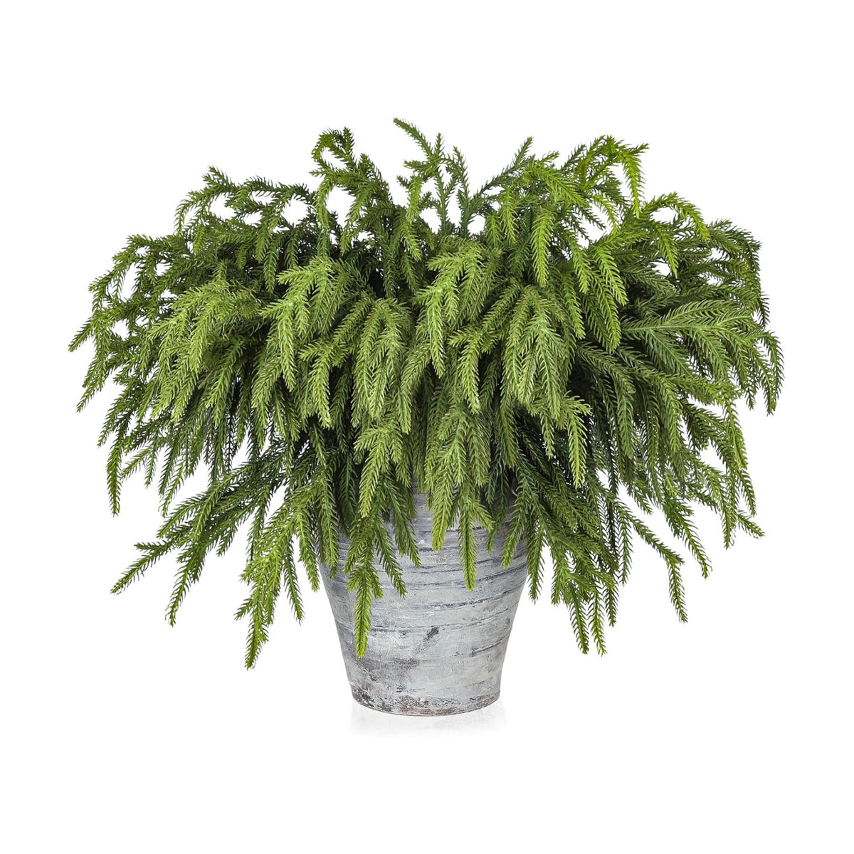 Artgar 24 Pcs Pine Branches - 18 Inch Artificial Green Pine Stem