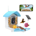 Fazoxo Bird Feeder with Camera,Birds House Camera,Solar Powered,SkyBlue