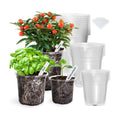 Bonviee Clear Nursery Pots with Drainage Holes, 4/5/7 Inch, 30-Pack