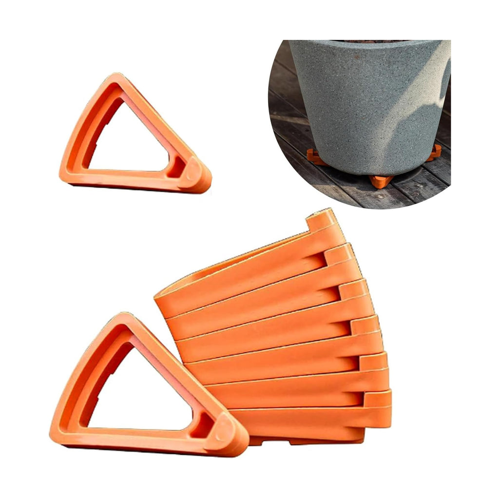 24PCS Flower Pot Risers Toes，Invisible Plant Pot Feet for Outdoor Planters，Indoor Secure Compressive Environmental