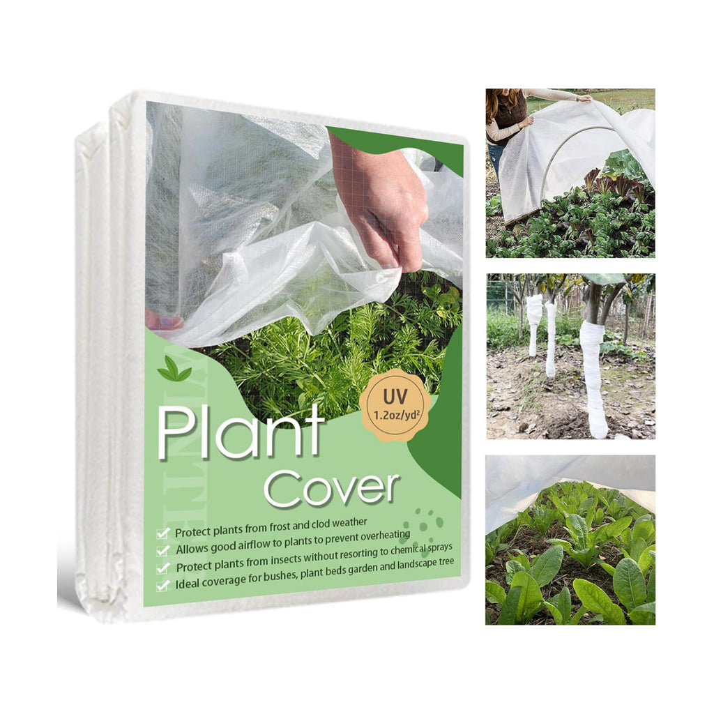 Plant Covers Freeze Protection,10x50FT Frost Cloth Row Covers | Floating Row Cover,Frost Blankets for Outdoor