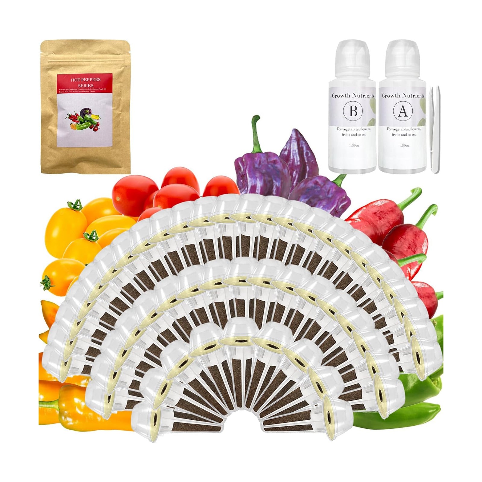 Red Heirloom Cherry Tomato Seed Pod Kit for AeroGarden, idoo with Red Heirloom/Golden Harvest Cherry Tomato and Red