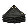 Amgo 6' x 10' Black Shade Cloth with Grommets - 90% Sunblock, Durable Mesh Fabric Tarp for Dog Kennel Cover
