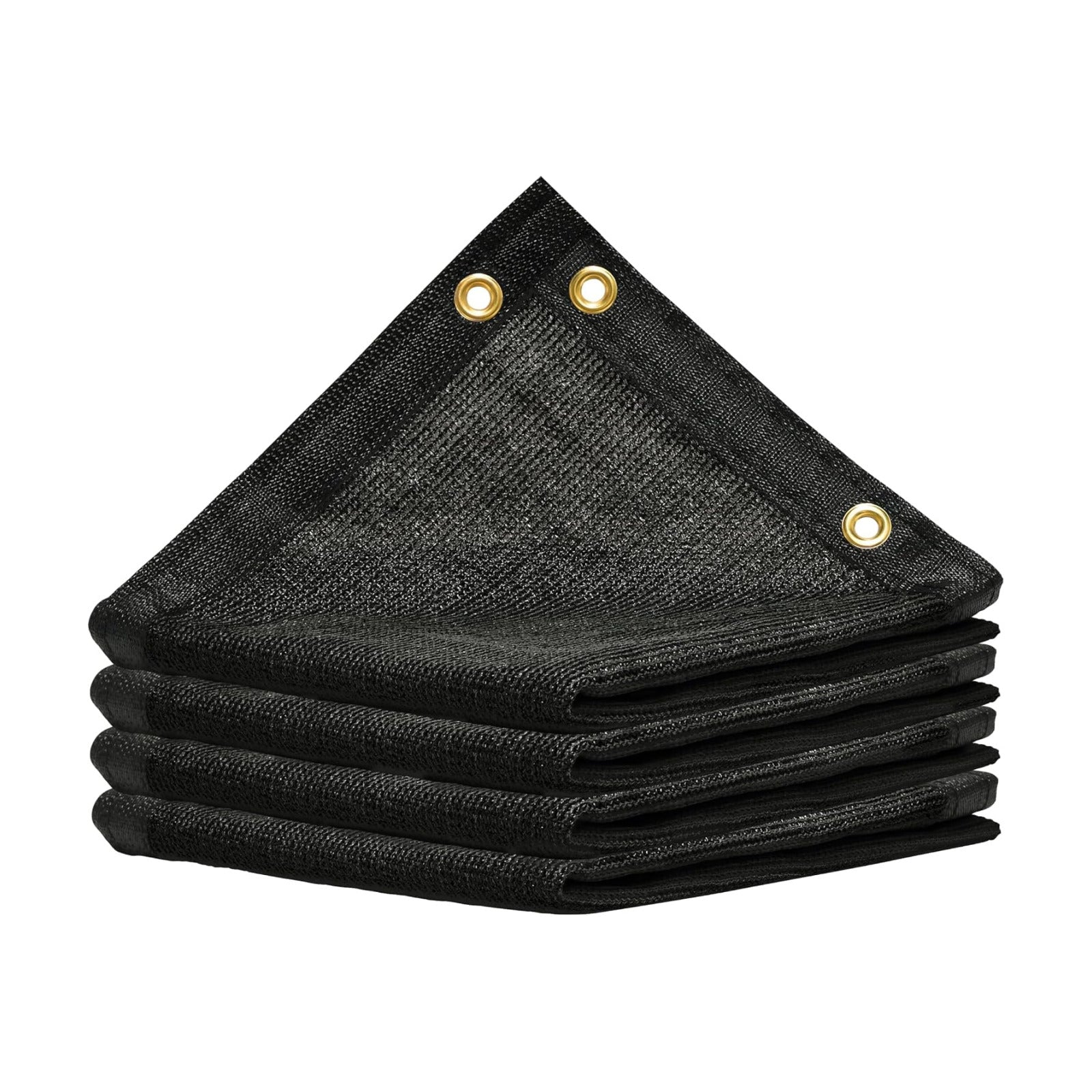 Amgo 6' x 10' Black Shade Cloth with Grommets - 90% Sunblock, Durable Mesh Fabric Tarp for Dog Kennel Cover