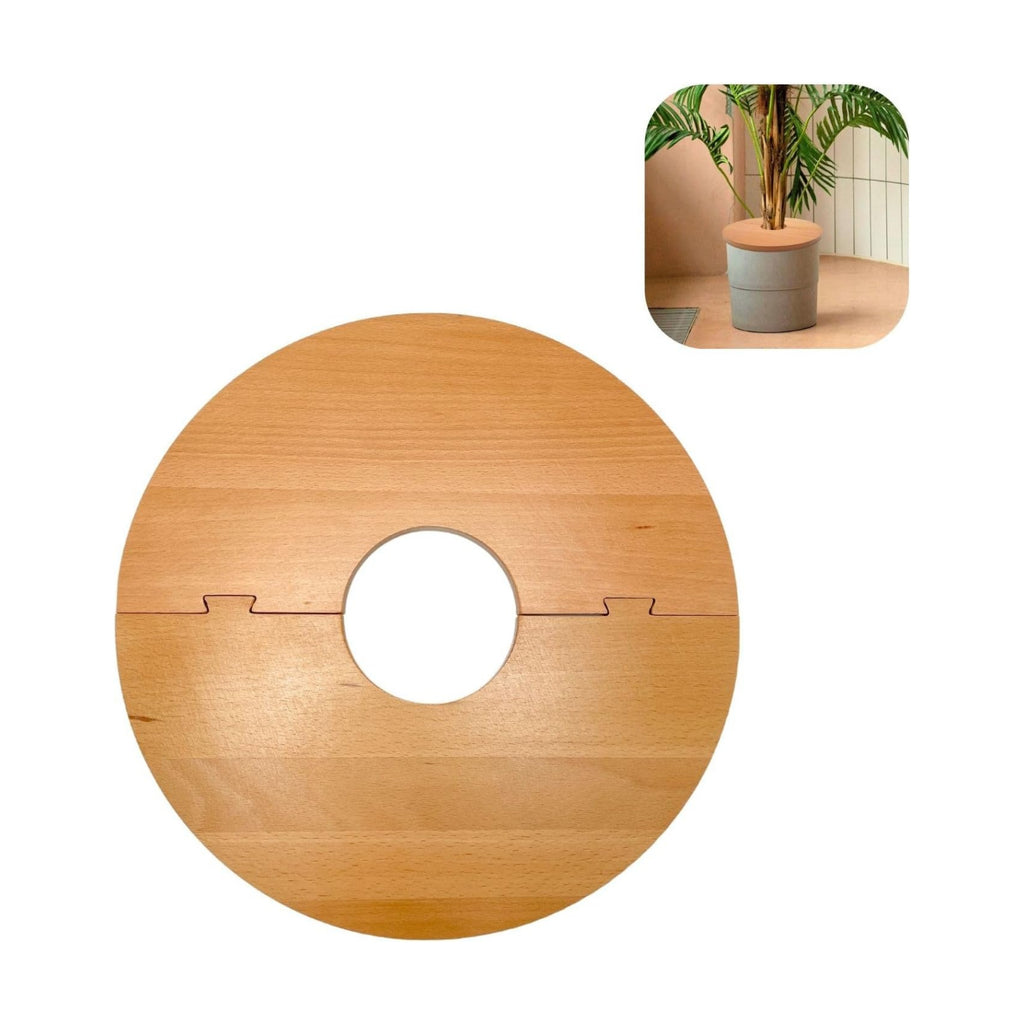 13.7 Inch Plant Pot Grid from Animals, Wooden Plant Pot Cover, Indoor Plant Protector from Cats, Flowerpot Decorative