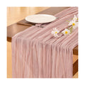 Pink Cheesecloth Table Runner Fall Boho Wedding Birthday Party Home Decor