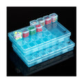 Mr. Pen- Bead Storage Containers, 28 Grids, 2 Pack, Transparent Blue