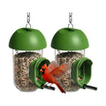 ‌LONA 2 Pack Tube Bird Feeders, Weatherproof Design with 1 Feeding Port