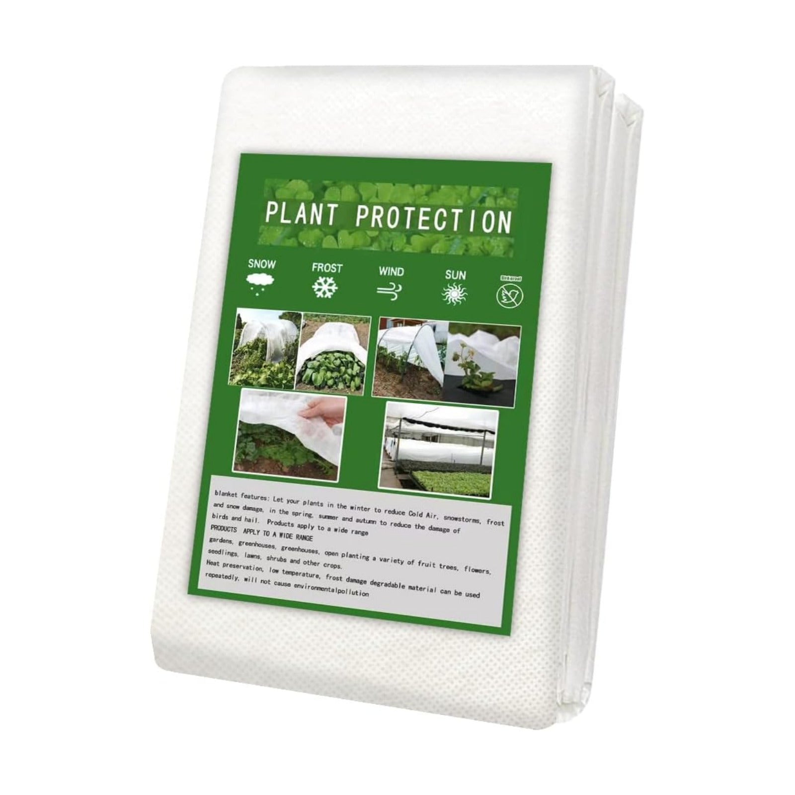 RooTrimmer Frost Covers Protection for Outdoor Plants 10Ft x 50Ft, Plant Blankets Freeze Cloths for Spring
