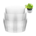 Plastic Plant Saucer Clear Deep Drip Tray Thickened Clear Plant Saucers Trays for Pots Deep Drip Trays for Home Garden