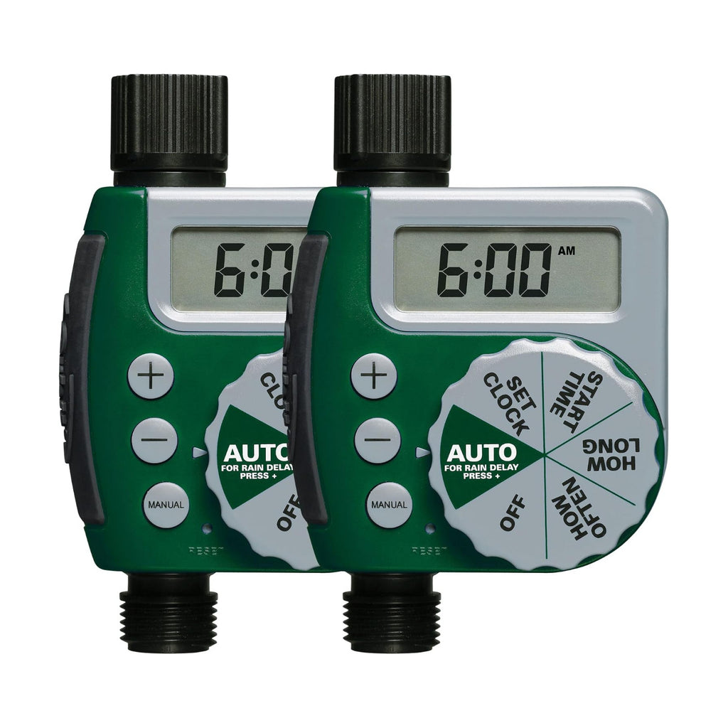 Orbit 62067 1-Outlet Programmable Digital Hose Watering Timer, 2-Pack