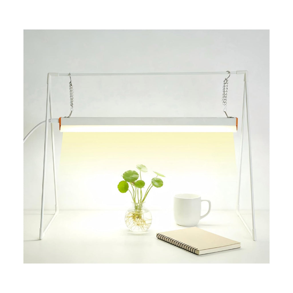 10W Grow Light Stand Kit for Indoor Plants, 2ft Plant Grow Rack with Full Spectrum, Enhanced Red Light for Flowering