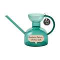 Modern Sprout Glass Watering Can - 32 oz - Long Spout Modern Decor (Teal) | Handcrafted from Borosilicate Glass - Ideal