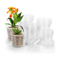40 Pack 4/5/6/7 Inch Clear Nursery Pots with Drainage and Saucer, Clear Plastic Planter Pots for Plants, Flexible Seed