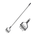 BARAYSTUS Rotary Cultivator Garden Tool, Adjustable Hand Tiller 29.7-57in | Long handle steel cultivator, for aerating