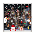 NEWMIAO Christmas Window Cling Stickers for Holiday Decorations, 9 Sheets Christmas Window Clings Snowflake Santa Claus Reindeer Snowman Xmas Decals for Glass Home Decor Party Supplies
