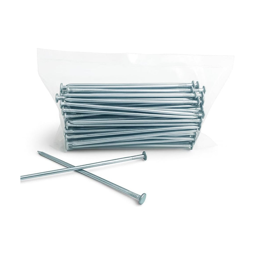 Turf Nails 6" Galvanized – Heavy-Duty Fasteners for Synthetic Grass, Landscaping, and Ground Cover Stakes, 1400-Pack
