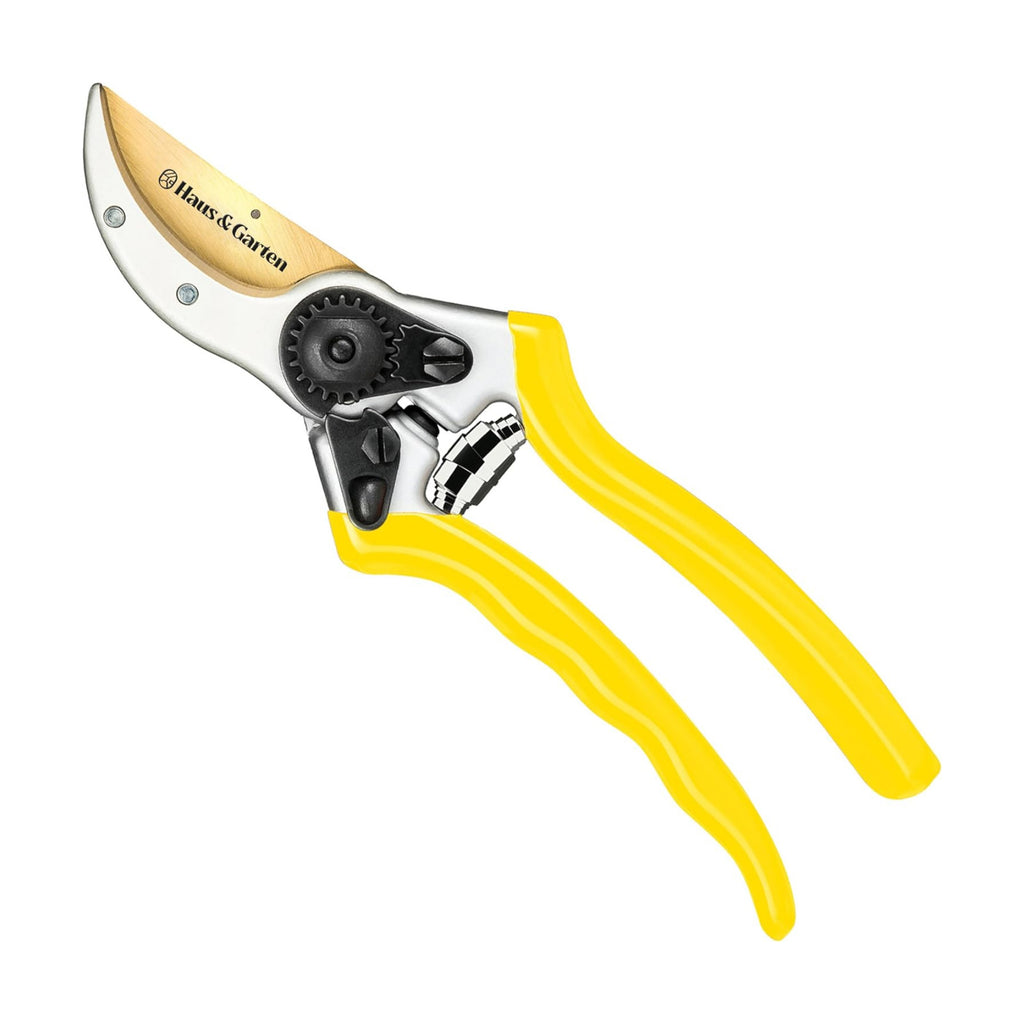 Haus & Garten ClassicPRO 8.5" Premium Titanium Bypass Garden Shears - Use as Pruners, Pruning Shears for Gardening