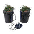 VEVOR DWC Hydroponics Grow System, Hydroponic Growing System with Top Drip Kit, Deep Water Culture 5-Gallon 2 Buckets