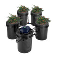 VEVOR RDWC Hydroponics Grow System, Hydroponic Growing Kit with Top Drip, Recirculating Deep Water Culture 4 Buckles