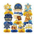 Hanukkah Table Decorations, 10Pcs Chanukkah Honeycomb Centerpieces
