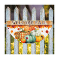 FLAGWIX Pumpkins Fall Bunting Fan Flag, 1.5 x 3 ft, 1 Pack