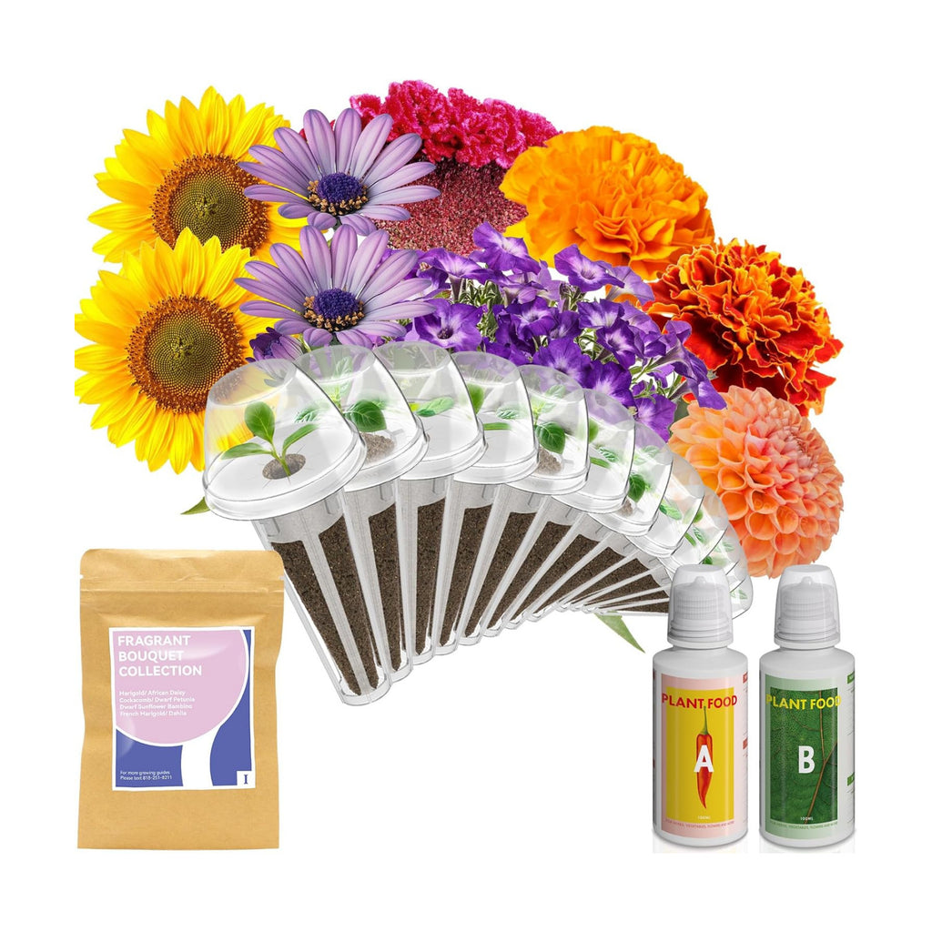 inbloom Fragrant Bouquet Seed Pod Kit for AeroGarden, iDoo, Ahopegarden, GARDENCUBE, 12 Pods (350+ Flower Seeds with