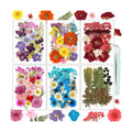 Dried Flowers, Resiners 174Pcs Pressed Flowers for Craft Colorful Real Natural Dried Flowers Dry Leaves Kit for DIY Making Crafts Resin Soap Candle Scrapbook Supplies Card Making Jewelry