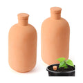 2pcs large Plant Watering Globes Ollas 10×5×5inch 61oz Terracotta Watering Pot Self Watering Planter Terra Cotta Clay