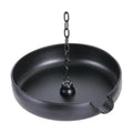 Rain Chain Anchoring Basin, Metal Bowl for Rain Chain Downspout Gutters, Black Rain Chain Basin of Chain Display for
