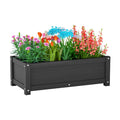 HDPE Raised Planter Box Outdoor,Rot-Resistant and Non-Cracking,Small Raised Beds for Gardening 29.5 * 14.4 * 9.8 in for