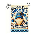 BlissYard Winter Garden Flag Cozy Gnome Quote 12 x 18 Inch