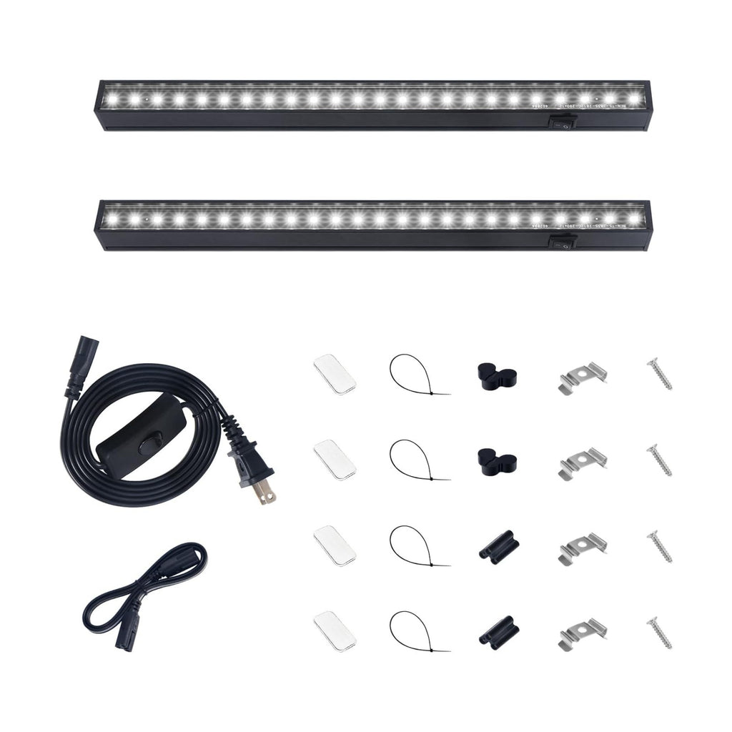 Barrina T5 LED Grow Lights, 1FT 10W (2 X 5W), 5000K Full Spectrum, 2 Packs | Grow Light Strip for Indoor Growing