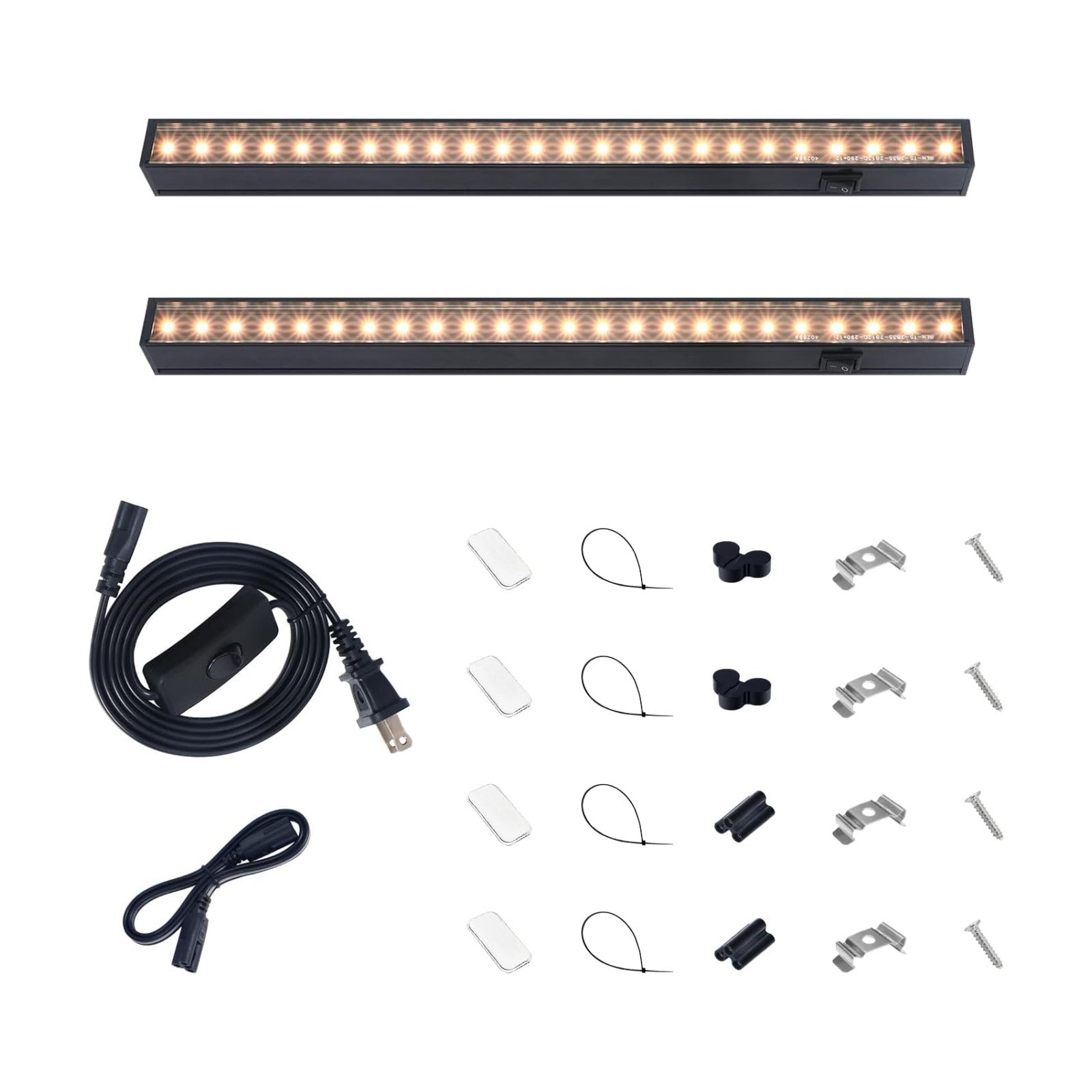 Barrina T5 Grow Lights, 1FT 10W (2 X 5W), Full Spectrum, Yellow, 2 Packs | Indoor Plant Light with Separate Switch