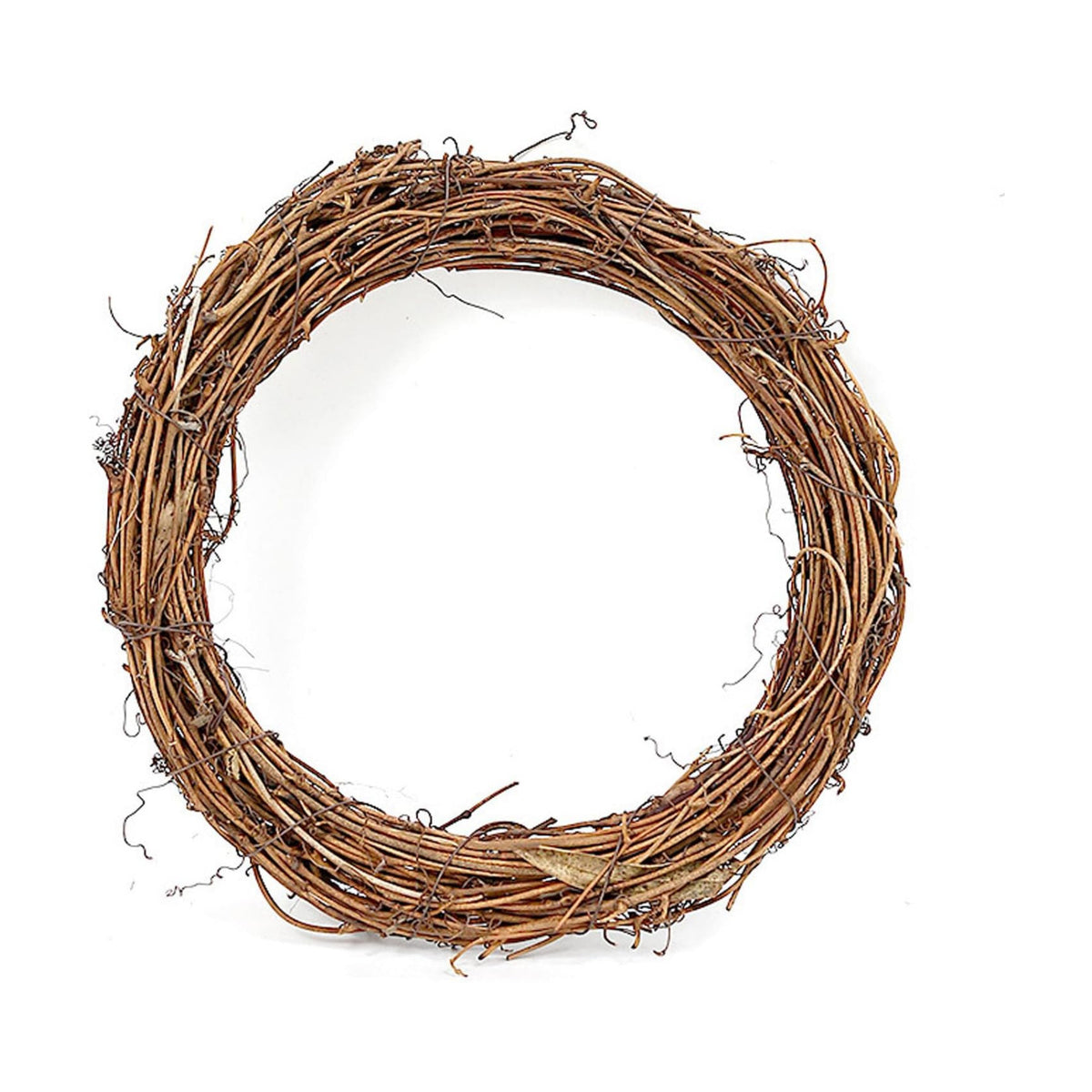 6 Inch Grapevine Wreaths, Rattan Branch Plaim Wreath for DIY Craft