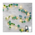 suddus 33FT 100LED Eucalyptus Garland Vines with Lights Plug in Clear Wire