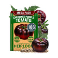 HOME GROWN Cherokee Purple Tomato Seeds, 106+ Seeds, Solanum lycopersicum