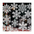 12" Hanging Snowflake Decorations, Large Snowflakes Blue and White